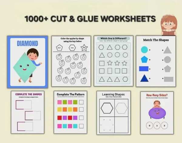 Worksheets for Nursery Kids – 6000+ Pages | 3 Letter Words for Kids Worksheets | Drawing Worksheets for Kids - Image 8