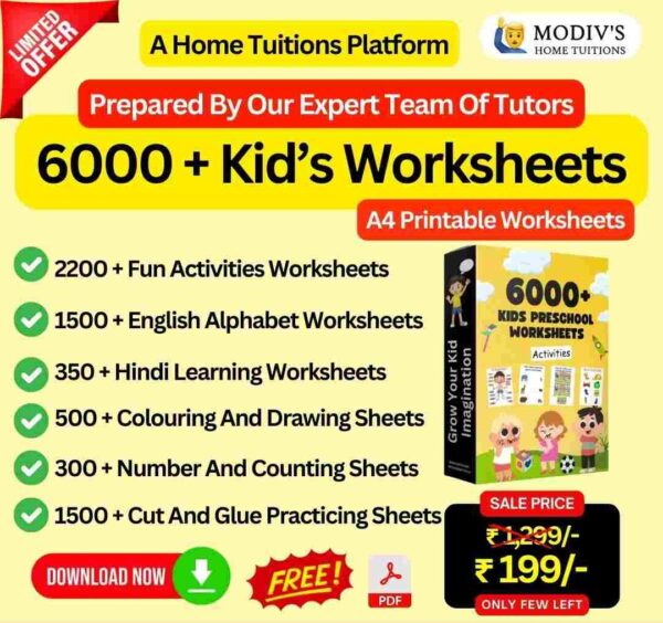 worksheets for nursery kids