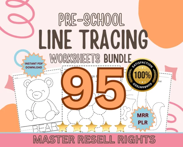 Preschool Line Tracing Worksheets Lines | 95 Sheets